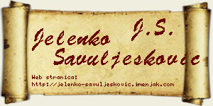 Jelenko Savuljesković vizit kartica